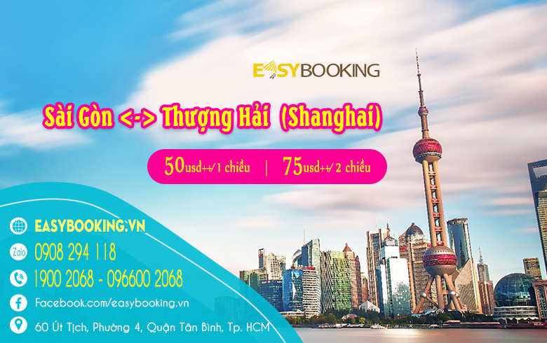 Giá ưu đãi Sài Gòn đi Thượng Hải (Shanghai) từ 50 usd 11-2023 | Vietnam Airlines